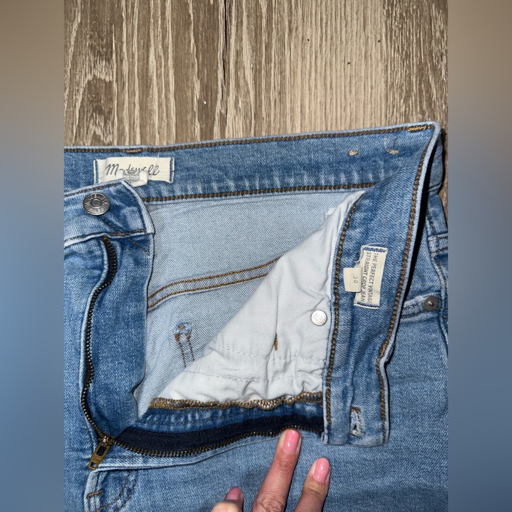 Madewell The Perfect Vintage Straight Crop Jean Size 30 - Picture 7 of 9
